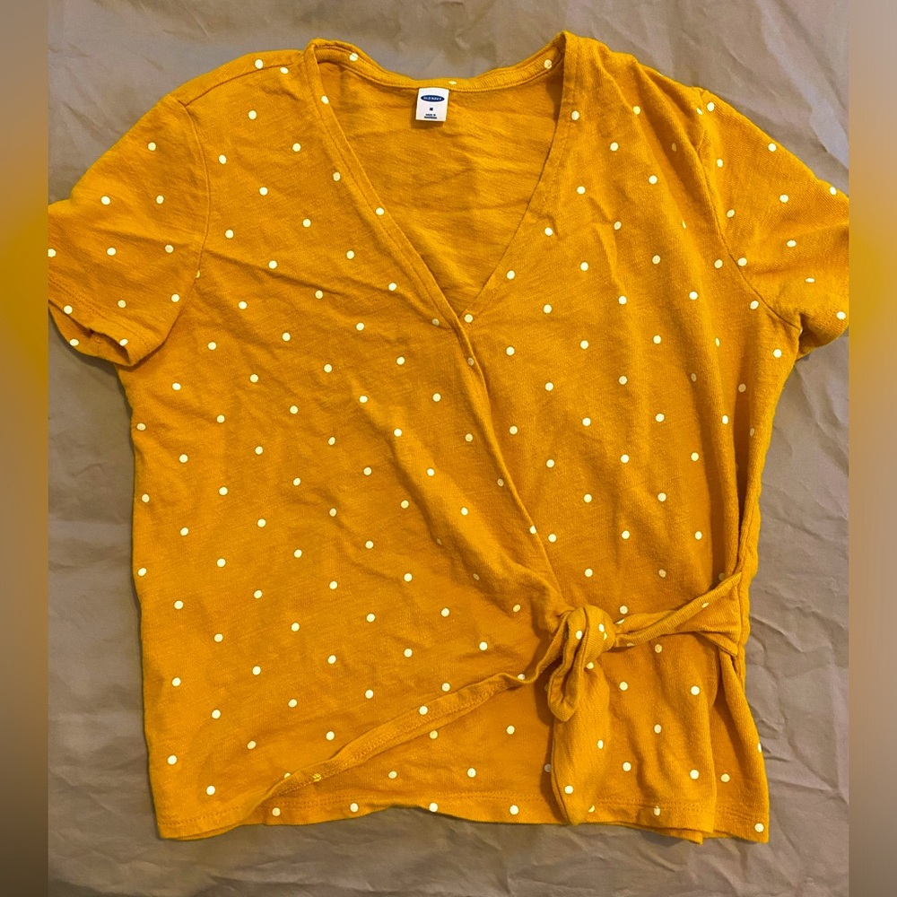 Old Navy mock wrap around top